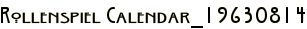 Rollenspiel Calendar_19630814