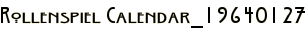 Rollenspiel Calendar_19640127
