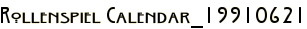 Rollenspiel Calendar_19910621