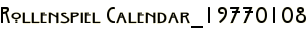 Rollenspiel Calendar_19770108