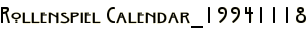 Rollenspiel Calendar_19941118