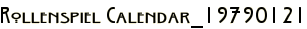 Rollenspiel Calendar_19790121