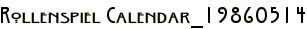 Rollenspiel Calendar_19860514