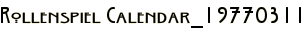 Rollenspiel Calendar_19770311