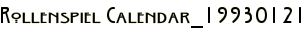 Rollenspiel Calendar_19930121
