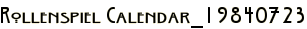 Rollenspiel Calendar_19840723