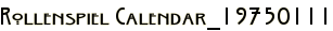 Rollenspiel Calendar_19750111