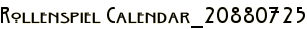 Rollenspiel Calendar_20880725