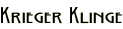 Krieger Klinge