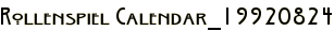 Rollenspiel Calendar_19920824