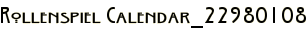 Rollenspiel Calendar_22980108