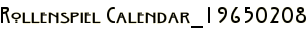 Rollenspiel Calendar_19650208