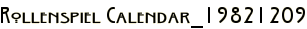 Rollenspiel Calendar_19821209