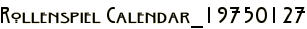 Rollenspiel Calendar_19750127