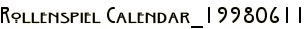 Rollenspiel Calendar_19980611