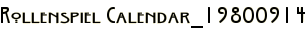 Rollenspiel Calendar_19800914