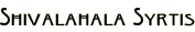 Shivalahala Syrtis