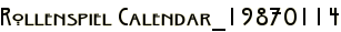 Rollenspiel Calendar_19870114