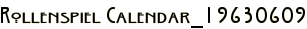 Rollenspiel Calendar_19630609