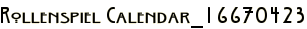 Rollenspiel Calendar_16670423