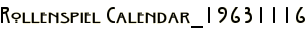 Rollenspiel Calendar_19631116