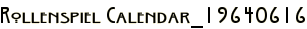 Rollenspiel Calendar_19640616