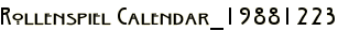 Rollenspiel Calendar_19881223