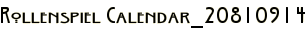 Rollenspiel Calendar_20810914