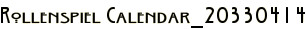 Rollenspiel Calendar_20330414