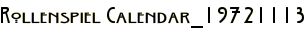Rollenspiel Calendar_19721113