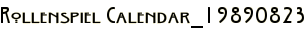 Rollenspiel Calendar_19890823