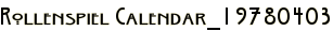 Rollenspiel Calendar_19780403
