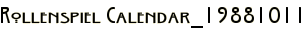 Rollenspiel Calendar_19881011