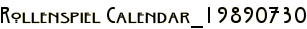 Rollenspiel Calendar_19890730