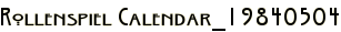 Rollenspiel Calendar_19840504