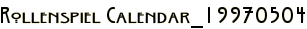 Rollenspiel Calendar_19970504