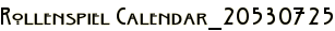Rollenspiel Calendar_20530725