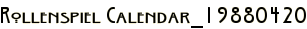 Rollenspiel Calendar_19880420