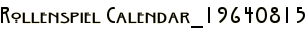 Rollenspiel Calendar_19640815