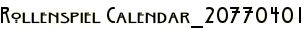 Rollenspiel Calendar_20770401