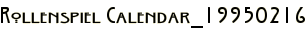 Rollenspiel Calendar_19950216