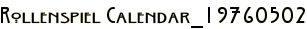 Rollenspiel Calendar_19760502