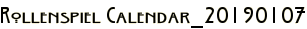 Rollenspiel Calendar_20190107
