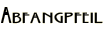 Abfangpfeil