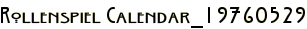 Rollenspiel Calendar_19760529