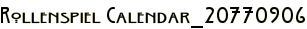 Rollenspiel Calendar_20770906
