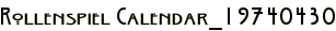 Rollenspiel Calendar_19740430