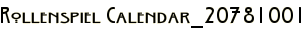 Rollenspiel Calendar_20781001