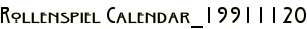 Rollenspiel Calendar_19911120