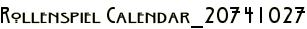 Rollenspiel Calendar_20741027